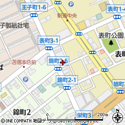 室蘭信用金庫錦岡支店周辺の地図