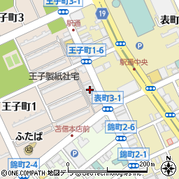 ＭＴサロン・苫小牧駅前通り店周辺の地図