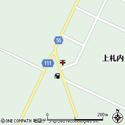 上札内郵便局周辺の地図
