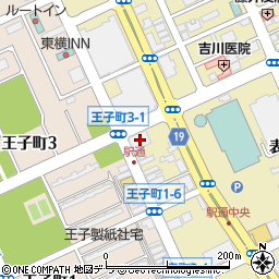 王子不動産株式会社北海道支店　住宅開発部周辺の地図