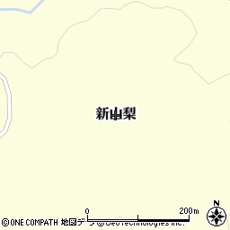 北海道豊浦町（虻田郡）新山梨周辺の地図