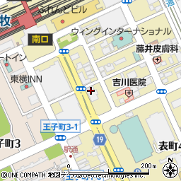 名鉄観光サービス株式会社　苫小牧支店周辺の地図