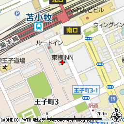 東横ＩＮＮ苫小牧駅前周辺の地図