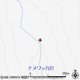 ナメワッカ沢周辺の地図