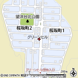北海道苫小牧市桜坂町周辺の地図