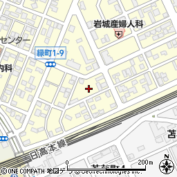 北海道苫小牧市緑町1丁目11周辺の地図