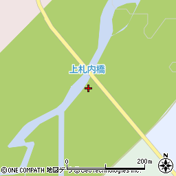 上札内橋周辺の地図