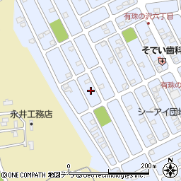 北海道苫小牧市有珠の沢町6丁目12周辺の地図