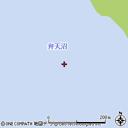 弁天沼周辺の地図