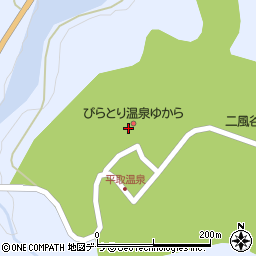 平取町役場　平取温泉周辺の地図