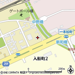 北海道郵便逓送周辺の地図