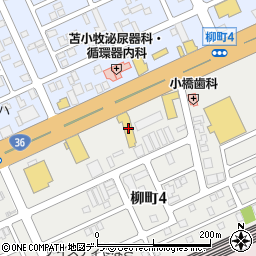 北海道三菱苫小牧店周辺の地図