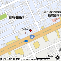 株式会社宮田自動車商会　苫小牧営業所周辺の地図