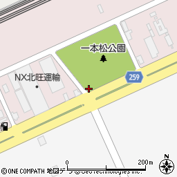 一本松公園トイレ周辺の地図