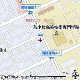 ピザハット　苫小牧明野新町店周辺の地図