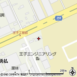 北海道苫小牧市勇払259-3周辺の地図