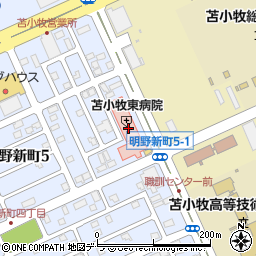 医療法人社団平成医塾 苫小牧東病院周辺の地図