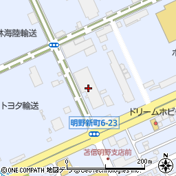 北星産業北海道営業所周辺の地図
