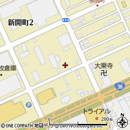 株式会社日胆テクノ　苫小牧本社周辺の地図