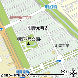 北海道苫小牧市明野元町周辺の地図