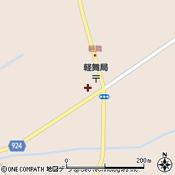 北海道勇払郡厚真町軽舞188周辺の地図