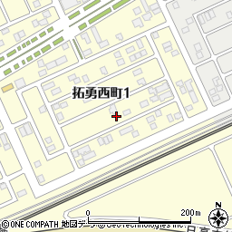 北海道苫小牧市拓勇西町1丁目7-12周辺の地図