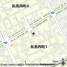 北海道苫小牧市拓勇西町1丁目12-20周辺の地図