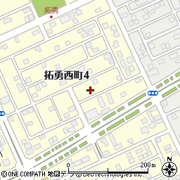 北海道苫小牧市拓勇西町4丁目7-9周辺の地図