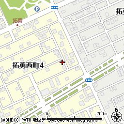 北海道苫小牧市拓勇西町4丁目7-30周辺の地図