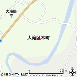 北海道伊達市大滝区本町周辺の地図
