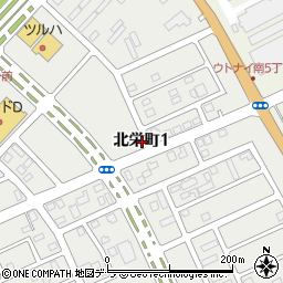 北海道苫小牧市北栄町1丁目周辺の地図