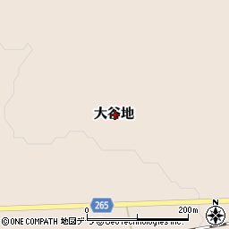 北海道寿都郡黒松内町大谷地周辺の地図