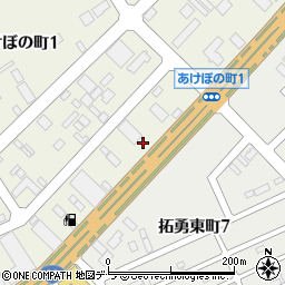 ぺがさす物流株式会社北海道営業所周辺の地図
