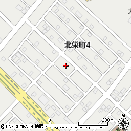北海道苫小牧市北栄町4丁目9周辺の地図