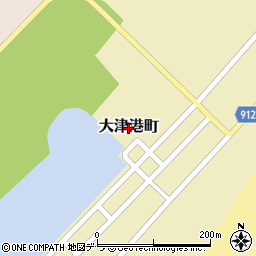 北海道豊頃町（中川郡）大津港町周辺の地図