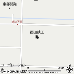 明円工業株式会社　環境資源部苫小牧工場周辺の地図