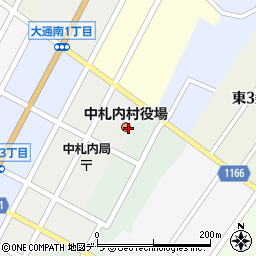 中札内村役場　施設課周辺の地図