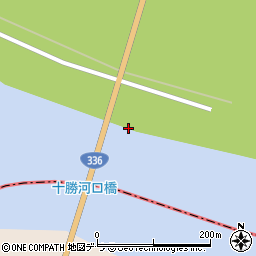 十勝河口橋周辺の地図