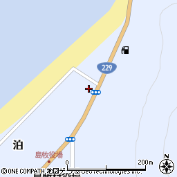 北海道島牧郡島牧村泊45周辺の地図