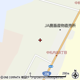 ＪＡ中札内村農畜産物直売所周辺の地図