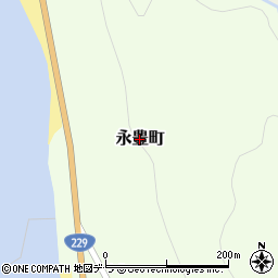 北海道島牧村（島牧郡）永豊町周辺の地図