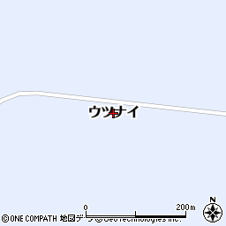 北海道浦幌町（十勝郡）ウツナイ周辺の地図