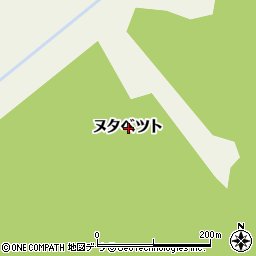 北海道十勝郡浦幌町ヌタベツト周辺の地図