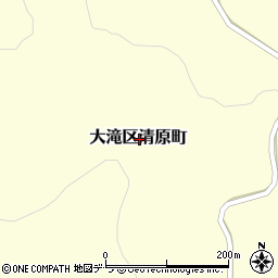 北海道伊達市大滝区清原町周辺の地図