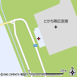 北海道エアポート株式会社　帯広空港事業所周辺の地図