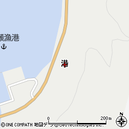 北海道島牧村（島牧郡）港周辺の地図