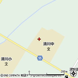 帯広市立清川中学校周辺の地図