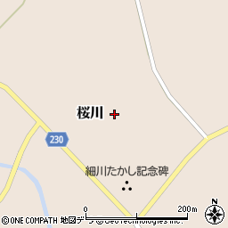 北海道真狩村（虻田郡）桜川周辺の地図