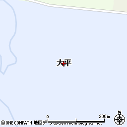 北海道浦幌町（十勝郡）大平周辺の地図