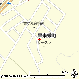 北海道勇払郡安平町早来栄町周辺の地図